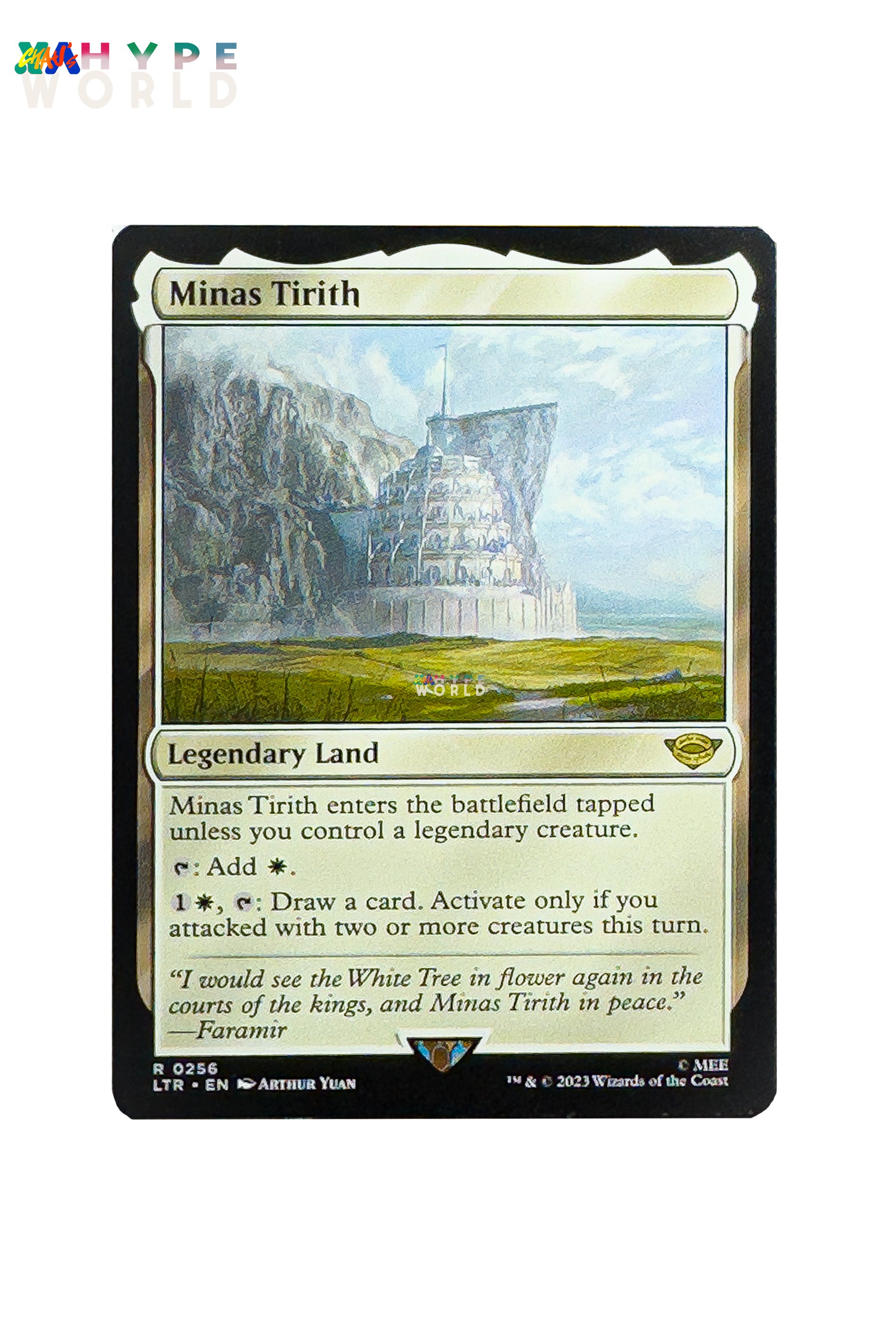 Minas Tirith, The Lord of the Rings, MTG LoTR NM/M Rare 0256