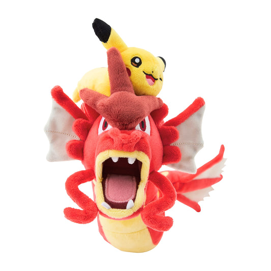 Pokémon - Red Gyarados & Pikachu Plush (JP – Pokémon Center Hiroshima R)