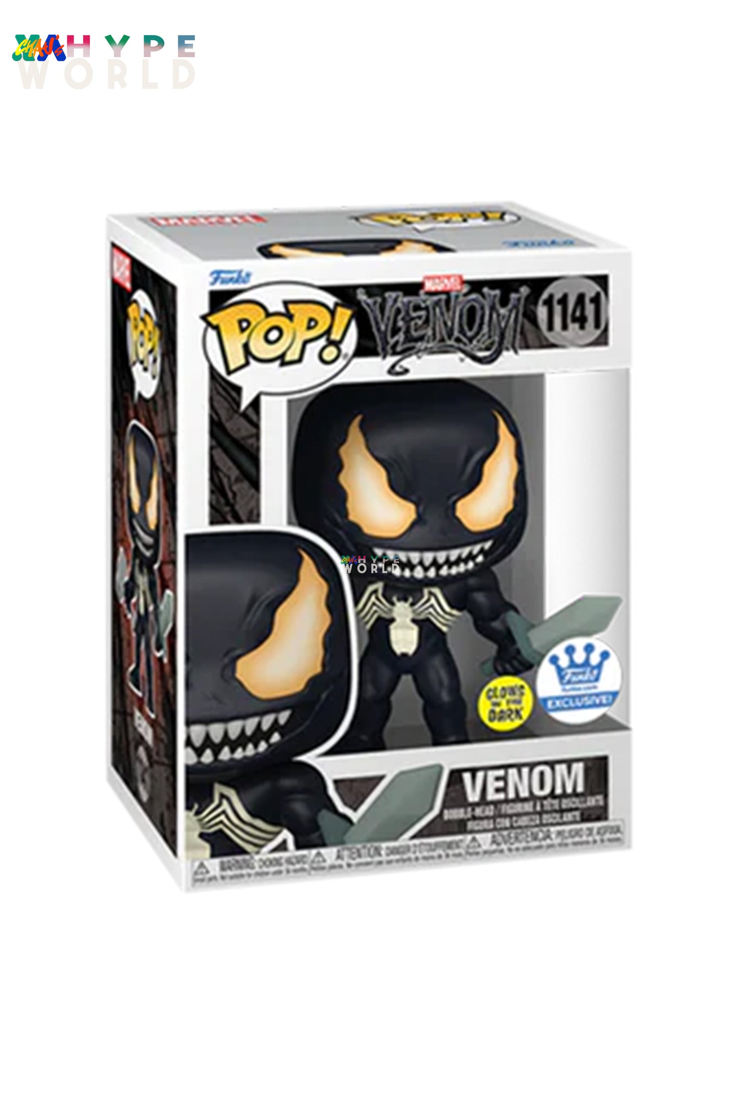 Venom 1141 (Funko Exclusive) (Glow In The Dark) [Foldable Protector]