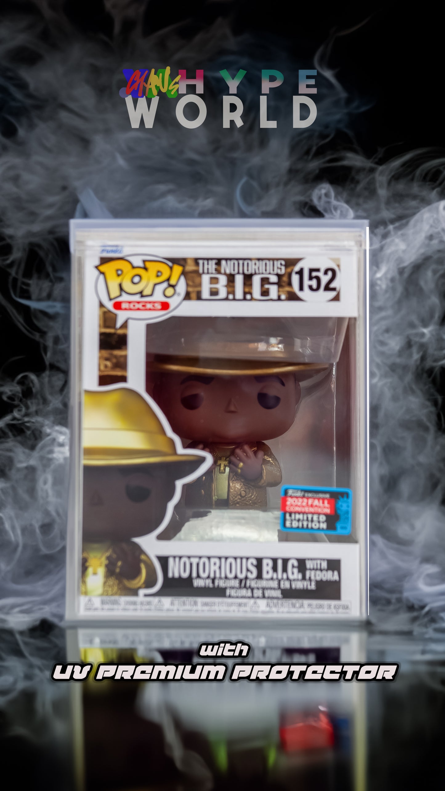 The Notorious B.I.G. with Fedora 152 [UV PREMIUM POP! PROTECTOR]