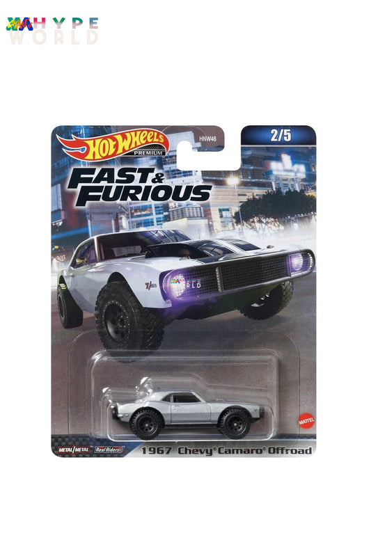 Hot Wheels Premium - 2023 Fast & Furious - 1967 Chevy Camaro Offroad (Grey - Furious7) G20