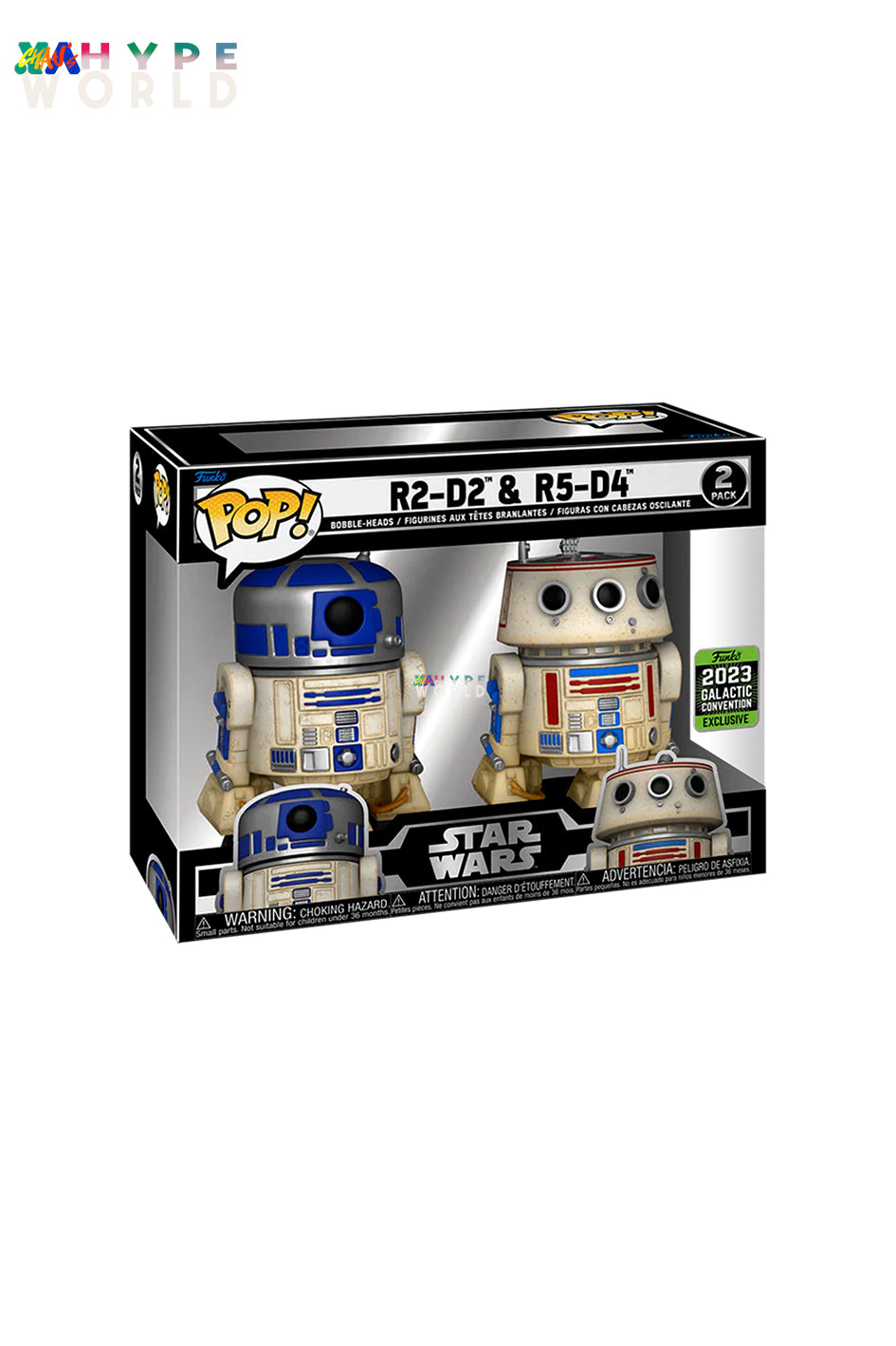 STAR WARS  - R2-D2 & R5-D4 2 Pack (Europe 2023 GALACTIC CONVENTION)