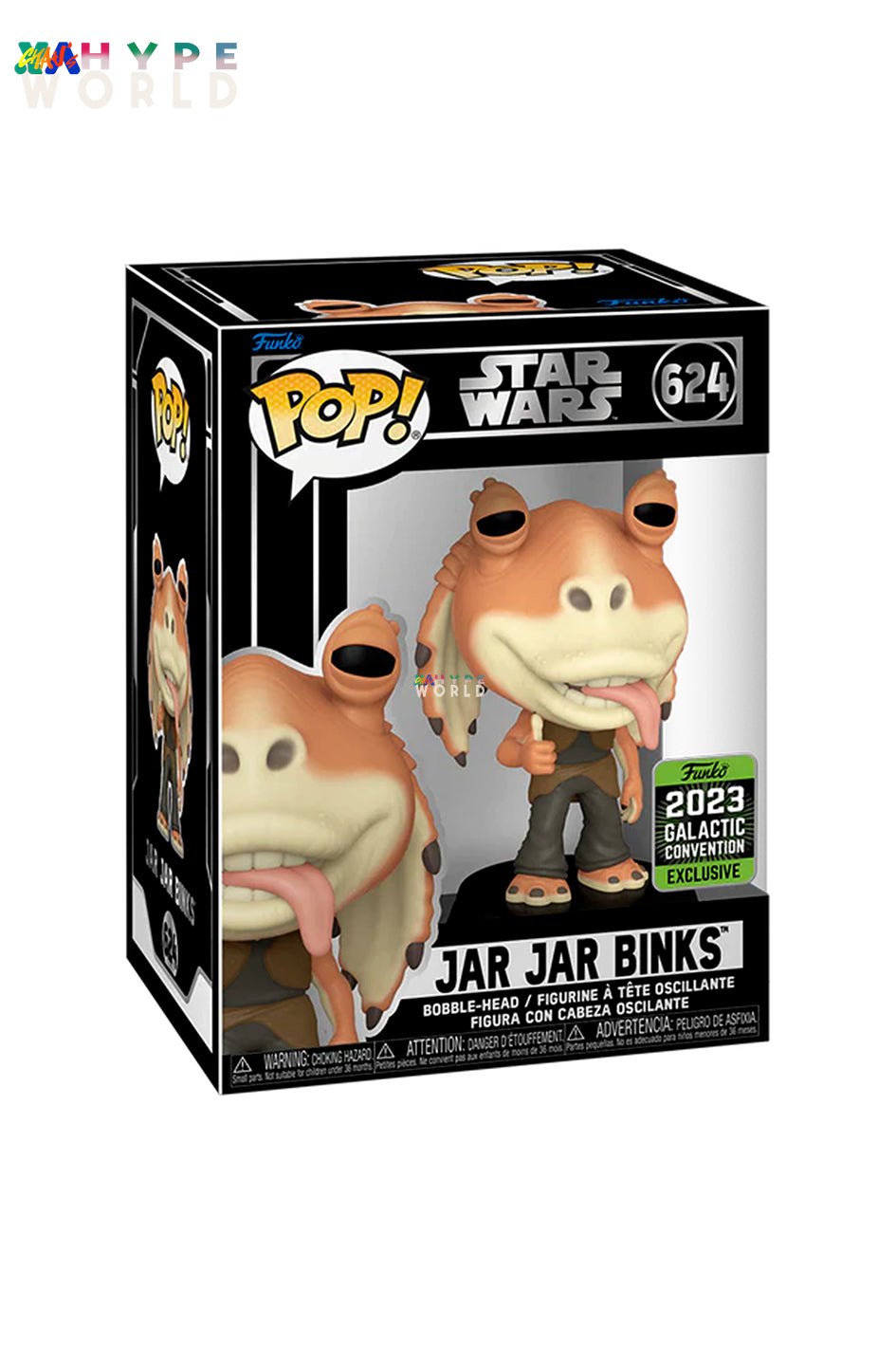  Funko Jar Jar Binks SW The Clone Wars Excluisve Pop Bundled  with Pop Protector 500 : Toys & Games