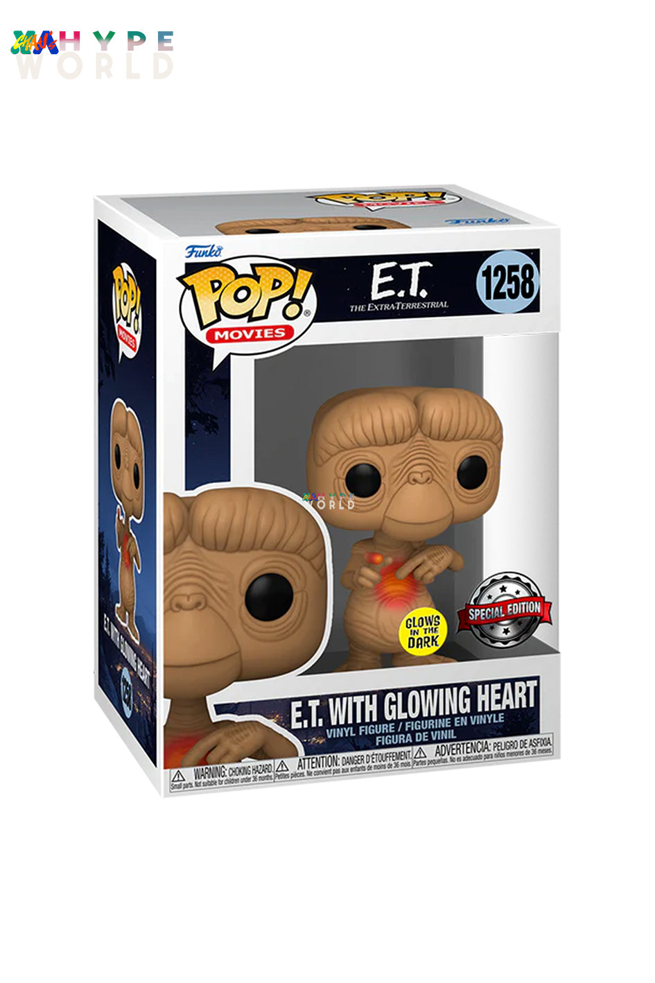 E.T. THE EXTRA-TERRESTRIAL - E.T. WITH GLOWING HEART 1258 (Special Edition) [Foldable Protector]