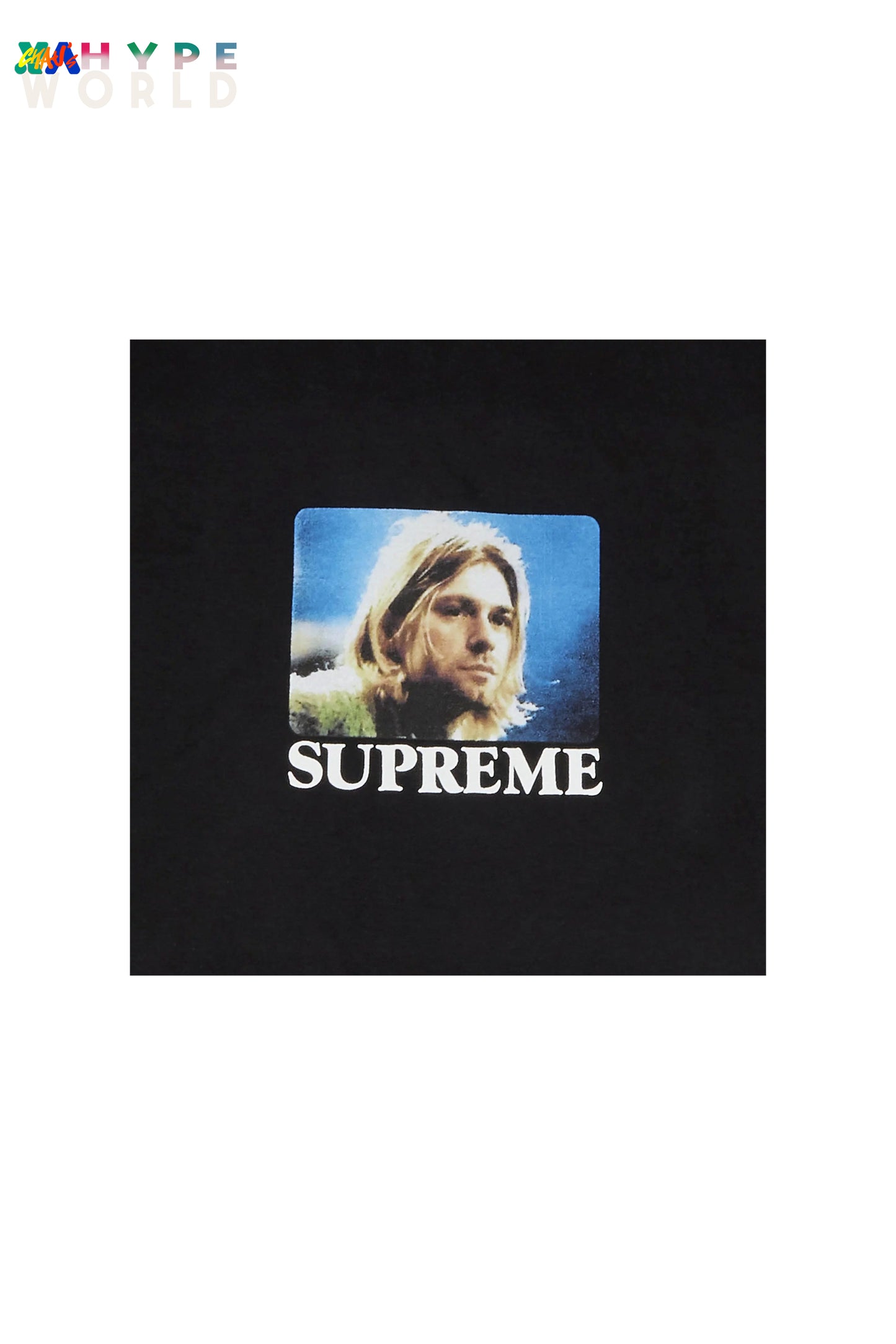 Supreme "Kurt Cobain" Black Tee