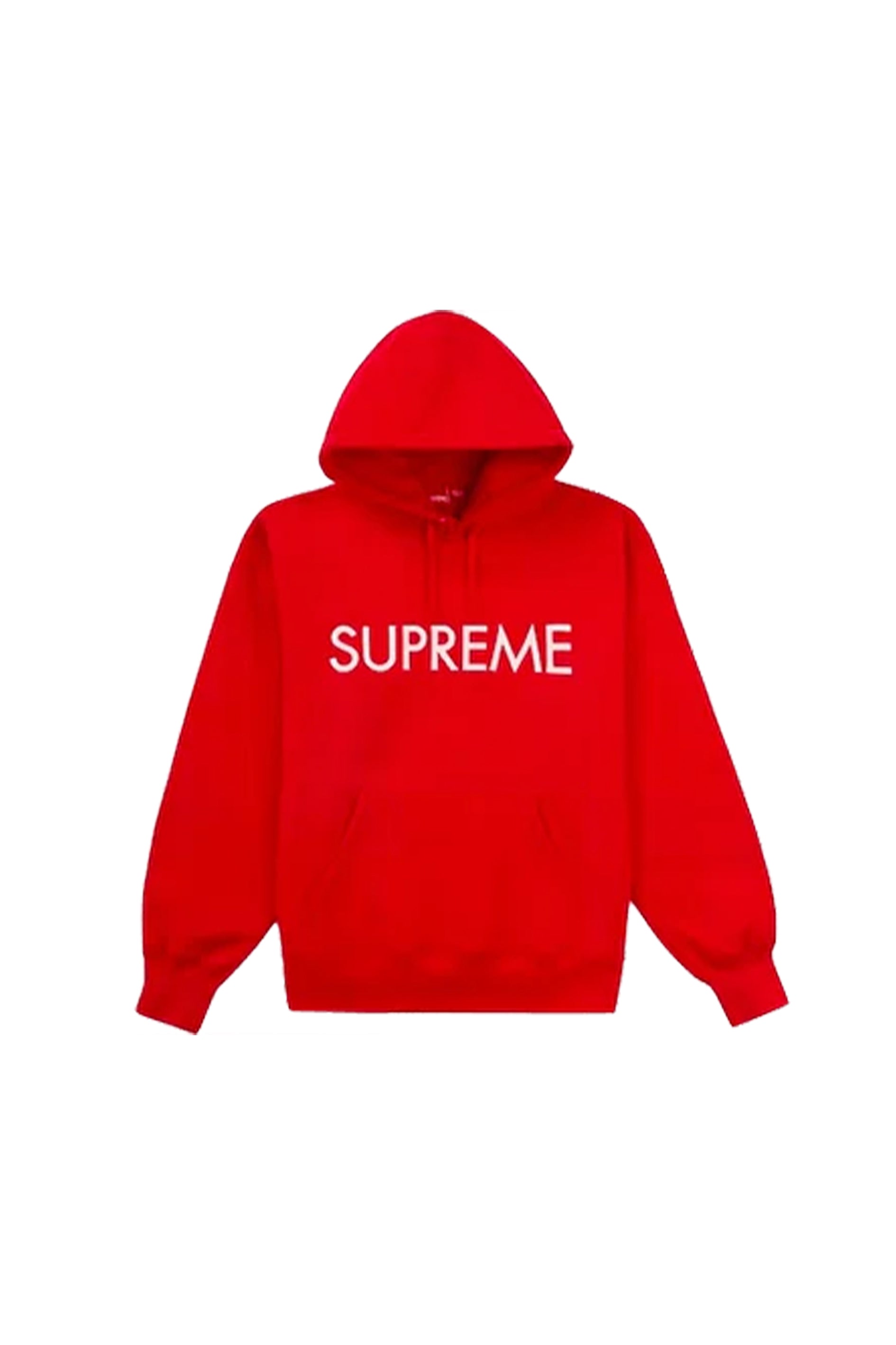 Supreme - CAPITAL HOODED - Red – CHAU's Hype World